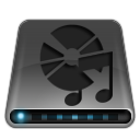aduio, cd, dark, disc, disk, drive icon