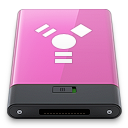 firewire, pink, w icon