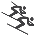 cross, style, olympic, skiing, sky svg vector icon