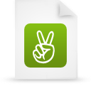 document, file, green, paper icon