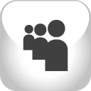 myspace,grey icon