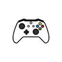 controller, gamer, new, white, xbox one svg vector icon