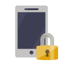 phone,lock icon