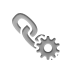 link,gear icon