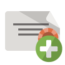 certificate,add icon