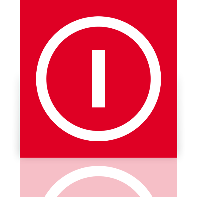 down, mirror, power, shut icon