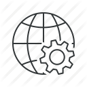 gear, geo, global, options, preferences, settings, web icon