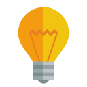 bulb, light svg vector icon