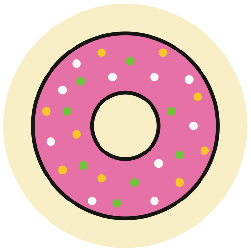 Doughnut svg vector icon