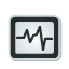 oscilloscope, sticker icon