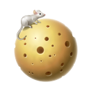 cheese, moon, mouse, planet icon