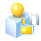unlock, user icon