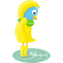 fall, me, raincoat icon