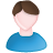 user,male,white,blue,brown,member,profile,person,people,human,man,account icon