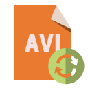 file,format,avi,refresh icon