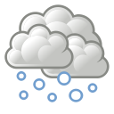snow, weather svg vector icon