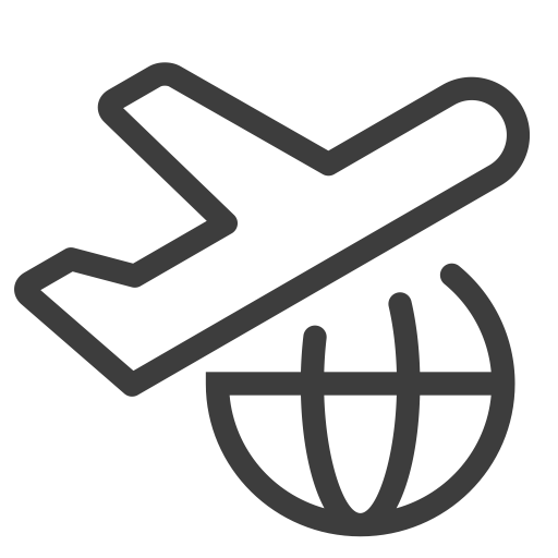 International Ticket svg vector icon
