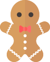christmas, gingerbread man, holiday, xmas svg vector icon