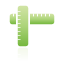 green, ruler icon
