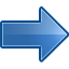 arrow, blue, forward, next, right, submit icon