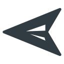 action, arrow, green, movie svg vector icon