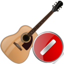 guitar,cancel,instrument,stop,no,close icon