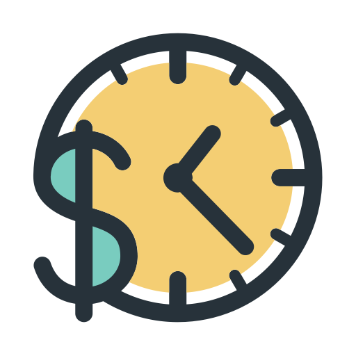 Color Block Clock svg vector icon