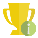 trophy,info icon