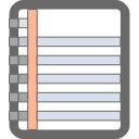 note, paper svg vector icon