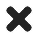 cancel, close, delete, exit, no, remove, stop svg vector icon