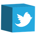 cube, media, set, social, twitter icon