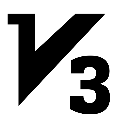 V svg vector icon