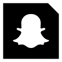 media, snapchat, social svg vector icon