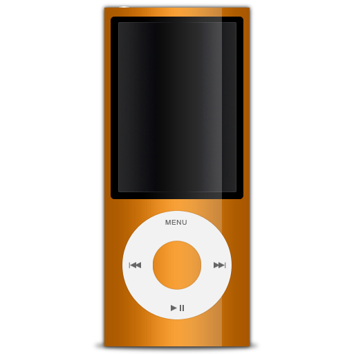 5g, ipod, nano, orange icon