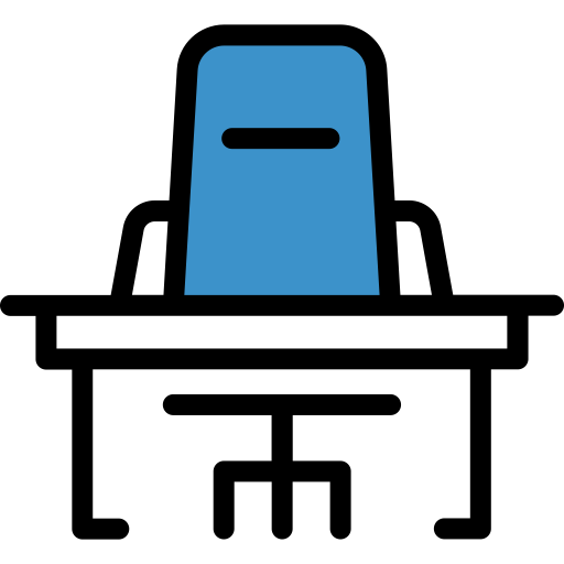 Desk svg vector icon