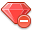 ruby,delete,del,remove icon
