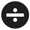 character, division, math, share, sign svg vector icon