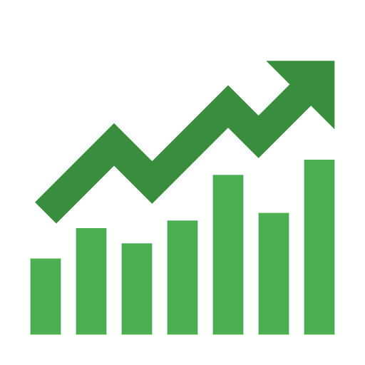 Bullish svg vector icon