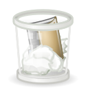 user,trash,full,recycle bin,account,profile,people,human icon