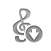 notation,composer,down icon