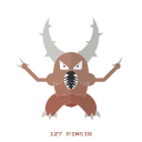 bug, kanto, pinsir, pokemon svg vector icon