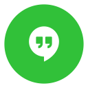 hangouts, social svg vector icon