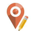 location,pencil icon