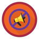 audio, megaphone, multimedia, mute, sound, speaker svg vector icon