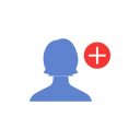 add, add contact, add user, friend request svg vector icon