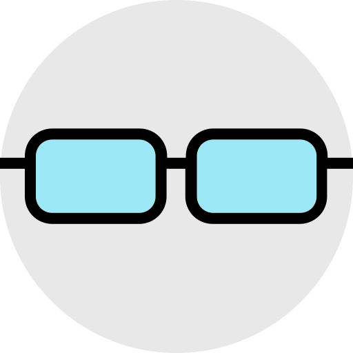 Glasses svg vector icon