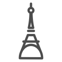 city, country, france, paris, sight, tower, view svg vector icon