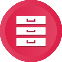 archive, archives, database, files, hosting, server, storage svg vector icon