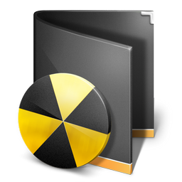 burn,folder,black icon