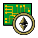 coin, cryptocurrency, currency, digital, ethereum, exchange, wallet svg vector icon